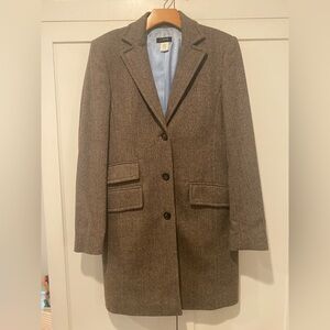 J. Crew Brown Herringbone Suit Jacket and Matching Pant